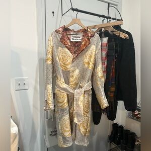 Vivienne Westwood Rose Print Lightweight Trench Coat